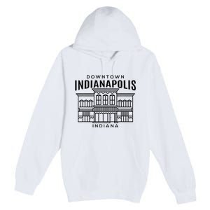 Downtown Indianapolis In Premium Pullover Hoodie