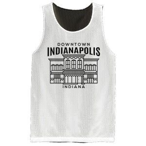 Downtown Indianapolis In Mesh Reversible Basketball Jersey Tank