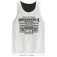 Downtown Indianapolis In Mesh Reversible Basketball Jersey Tank