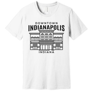 Downtown Indianapolis In Premium T-Shirt