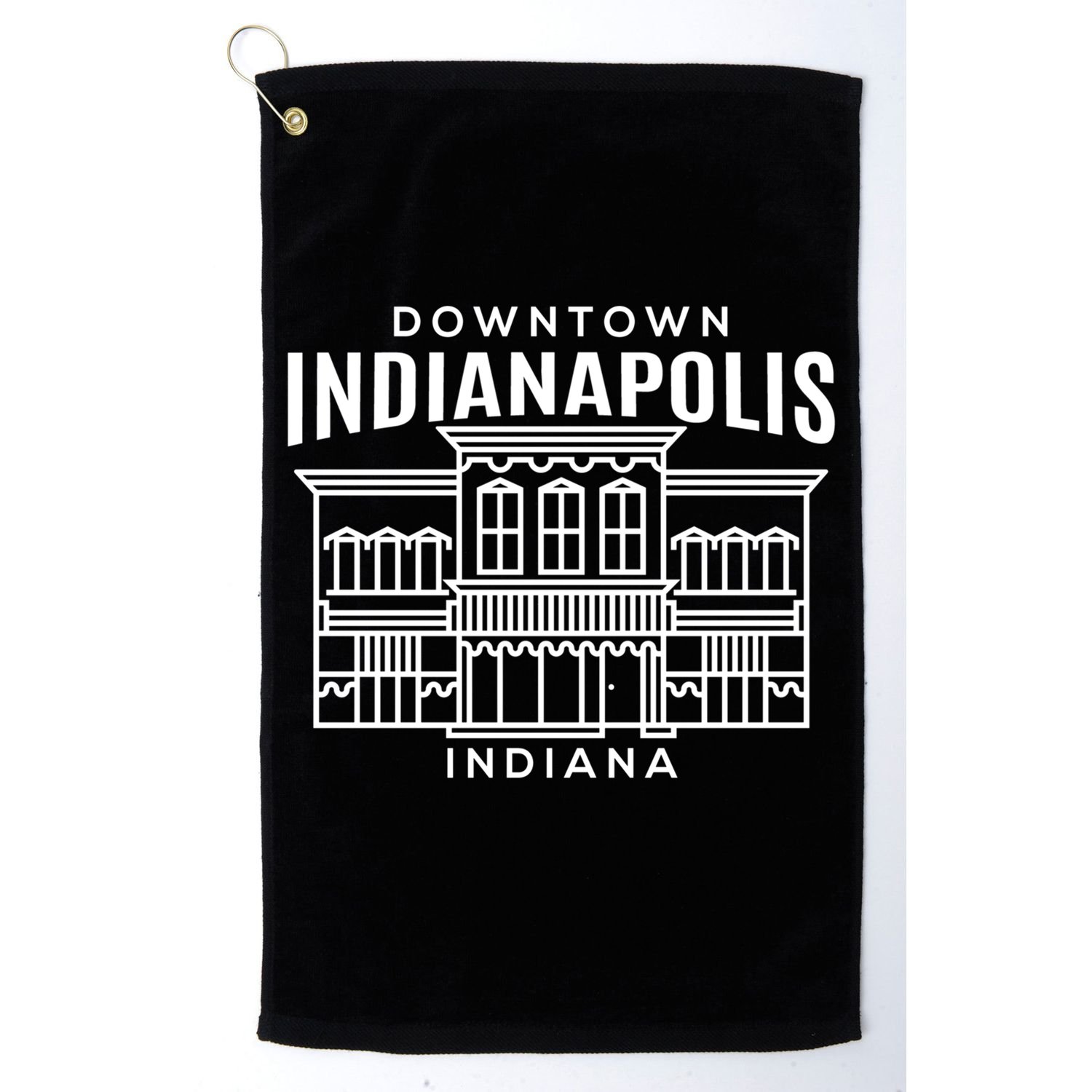 Downtown Indianapolis In Funny Gift Golf Towel