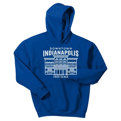 Downtown Indianapolis In Funny Gift Kids Hoodie