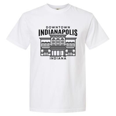 Downtown Indianapolis In Funny Gift Garment-Dyed Heavyweight T-Shirt