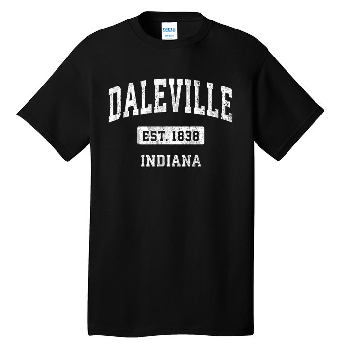 Daleville Indiana In Vintage Sports Established Tall T-Shirt