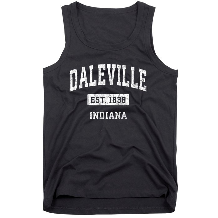 Daleville Indiana In Vintage Sports Established Tank Top