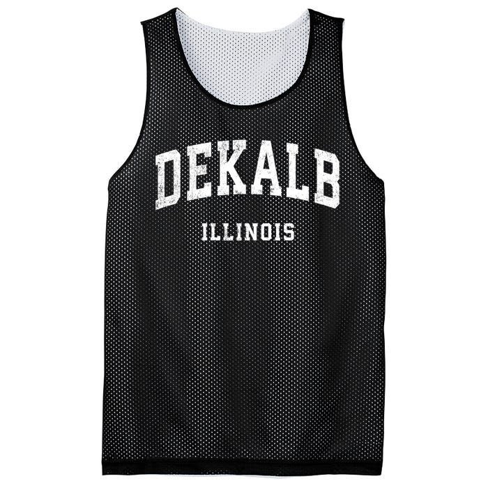 Dekalb Illinois Il Vintage Athletic Sports Design Mesh Reversible Basketball Jersey Tank