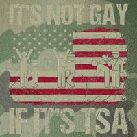 Distressed It Is Not Gay If ItS Tsa Funny Security Legacy Tie Dye Trucker Hat