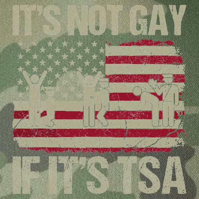 Distressed It Is Not Gay If ItS Tsa Funny Security Legacy Tie Dye Trucker Hat