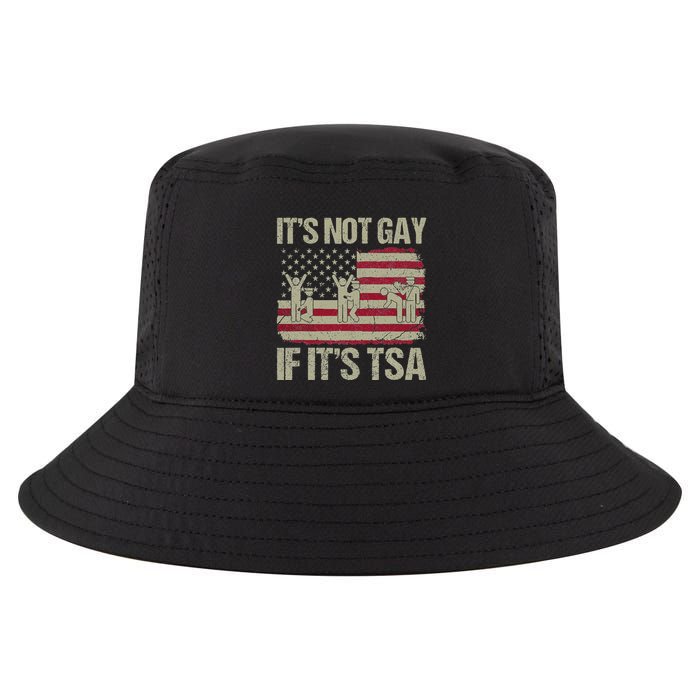 Distressed It Is Not Gay If ItS Tsa Funny Security Cool Comfort Performance Bucket Hat