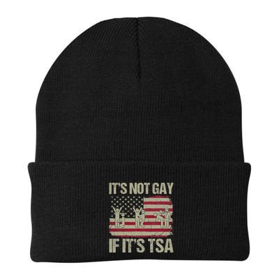 Distressed It Is Not Gay If ItS Tsa Funny Security Beanie