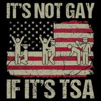 Distressed It Is Not Gay If ItS Tsa Funny Security 16 in Basic Backpack