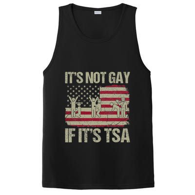 Distressed It Is Not Gay If ItS Tsa Funny Security PosiCharge Competitor Tank