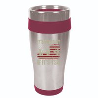 Distressed It Is Not Gay If ItS Tsa Funny Security 16oz Travel Tumbler