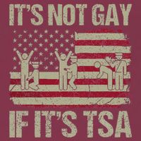 Distressed It Is Not Gay If ItS Tsa Funny Security 16oz Travel Tumbler