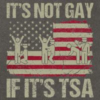 Distressed It Is Not Gay If ItS Tsa Funny Security Cotton Canvas Backpack