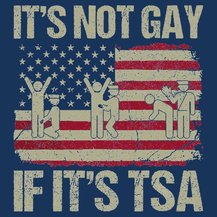 Distressed It Is Not Gay If ItS Tsa Funny Security Infant Baby Jersey Bodysuit