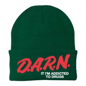 Darn It Im Addicted To Drugs Knit Cap Winter Beanie