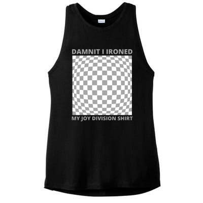 Damnit I Ironed My Division Ladies PosiCharge Tri-Blend Wicking Tank