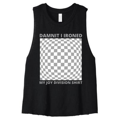 Damnit I Ironed My Division Women's Racerback Cropped Tank