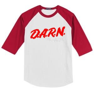 D.A.R.N. It Im Addicted To Drugs Funny D.A.R Joke Saying Kids Colorblock Raglan Jersey