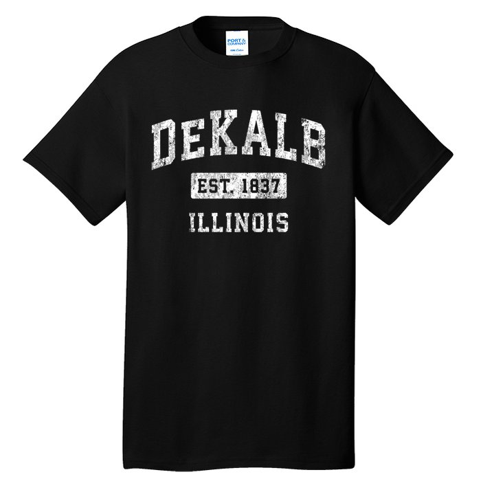 Dekalb Illinois Il Vintage Established Sports Tall T-Shirt