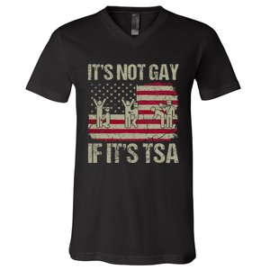 Distressed It Is Not Gay If ItS Tsa V-Neck T-Shirt