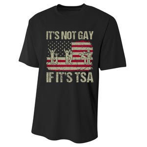 Distressed It Is Not Gay If ItS Tsa Performance Sprint T-Shirt