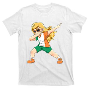 Dabbing Irish Ireland Flag Dab Dance Funny Gift T-Shirt