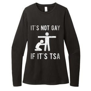 Distressed It Is Not Gay If ItS Tsa Outfit Funny Security Womens CVC Long Sleeve Shirt