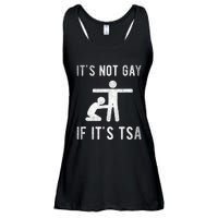 Distressed It Is Not Gay If ItS Tsa Outfit Funny Security Ladies Essential Flowy Tank