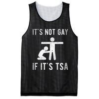 Distressed It Is Not Gay If ItS Tsa Outfit Funny Security Mesh Reversible Basketball Jersey Tank