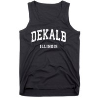 Dekalb Illinois Il Vintage Athletic Sports Design Tank Top