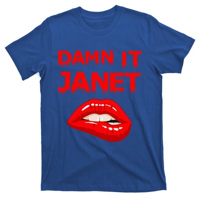 Damn It Janet with Bitting Red Lips of Pleasure T-Shirt