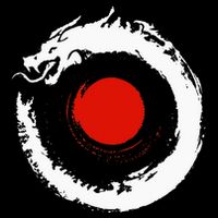 Dragon In Japanese Zen Buddhist Enso Circle Cooling Performance Crew T-Shirt