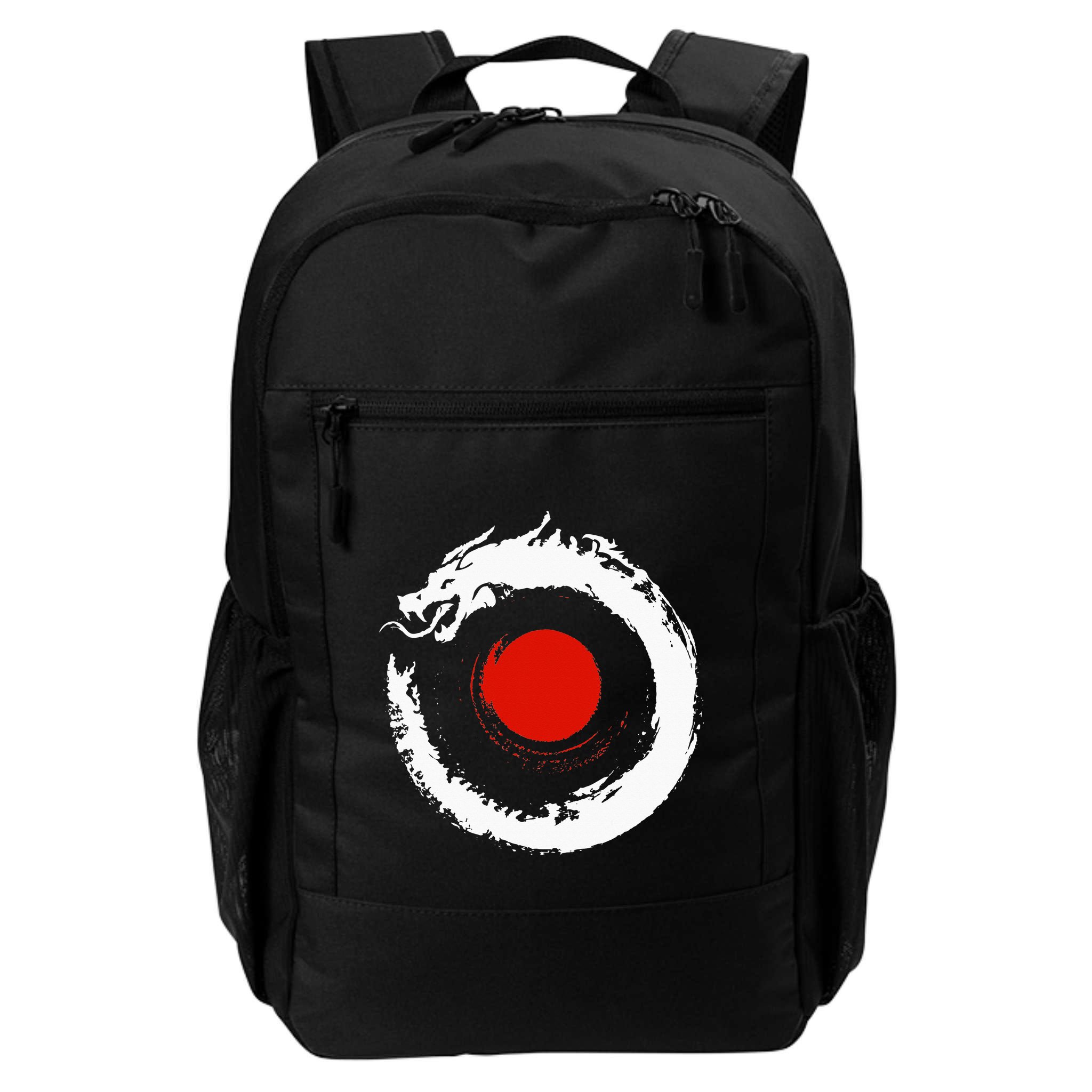 Dragon In Japanese Zen Buddhist Enso Circle Backpack