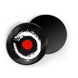 Dragon In Japanese Zen Buddhist Enso Circle Magnet