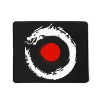 Dragon In Japanese Zen Buddhist Enso Circle Mousepad