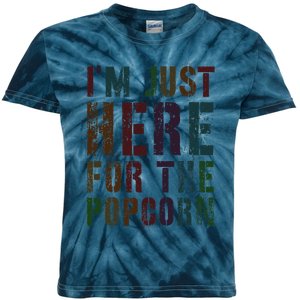 Drafting IM Just Here For Popcorn Game On Day Geek Newbie Kids Tie-Dye T-Shirt