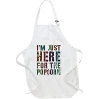 Drafting IM Just Here For Popcorn Game On Day Geek Newbie Full-Length Apron With Pockets