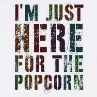 Drafting IM Just Here For Popcorn Game On Day Geek Newbie Full-Length Apron With Pockets