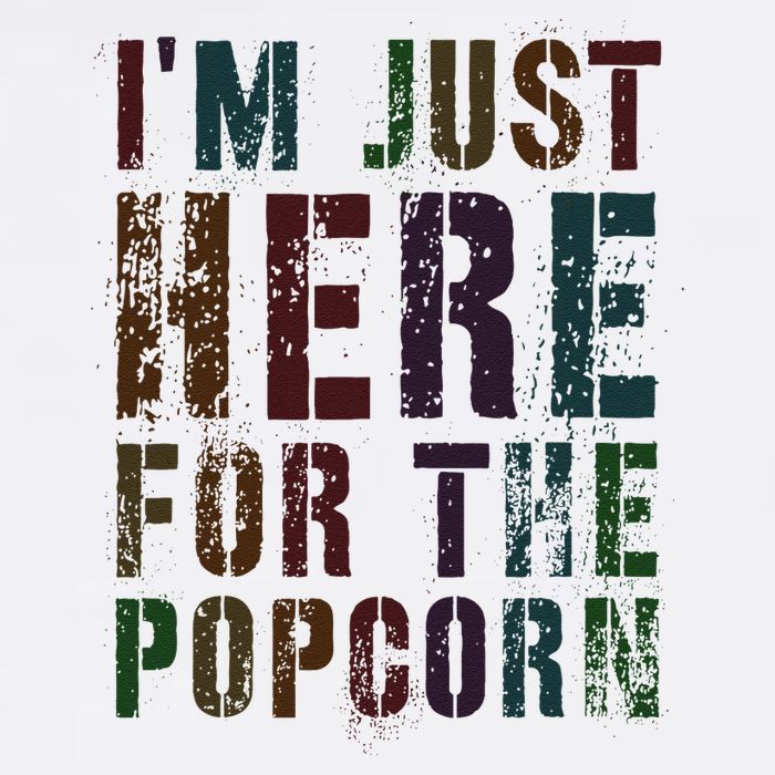 Drafting IM Just Here For Popcorn Game On Day Geek Newbie Poster