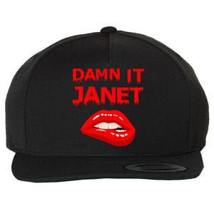 Damn It Janet With Bitting Red Lips Of Pleasure Wool Snapback Cap