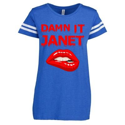 Damn It Janet With Bitting Red Lips Of Pleasure Enza Ladies Jersey Football T-Shirt