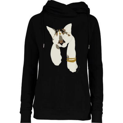 Desi Indian Kitten Cat Pet Graphic Womens Funnel Neck Pullover Hood