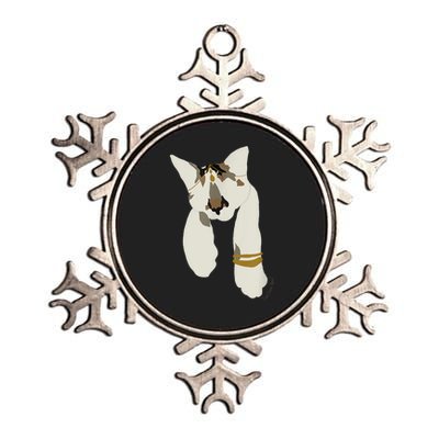 Desi Indian Kitten Cat Pet Graphic Metallic Star Ornament