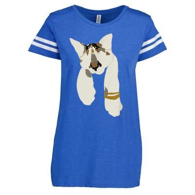 Desi Indian Kitten Cat Pet Graphic Enza Ladies Jersey Football T-Shirt