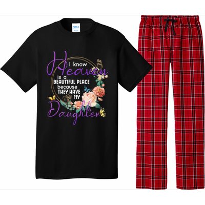 Daughter I Know Heaven Is A Beautiful Place Family Memorial Gift Pajama Set