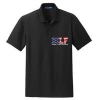 Damn I Love Freedom Funny Dilf Usa Flag Dry Zone Grid Polo