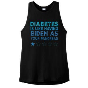 Diabetes Is Like Having Biden As Your Pancreas Diabetes Ladies PosiCharge Tri-Blend Wicking Tank