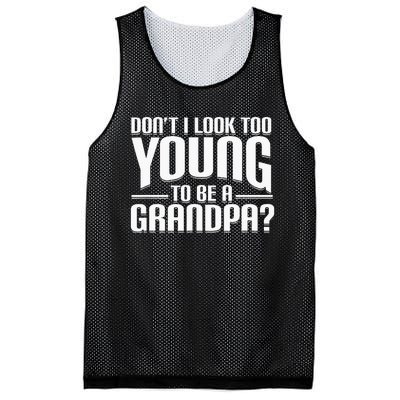 Dont I Look Too Young To Be A Grandpa Funny Gift Mesh Reversible Basketball Jersey Tank